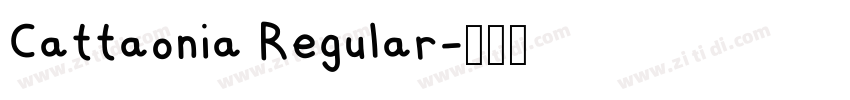 Cattaonia Regular字体转换